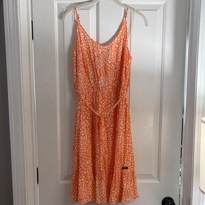 NWOT Hurley Orange Polka Dot Sun Dress size M